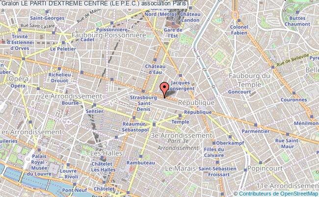 plan association Le Parti D'extreme Centre (le P.e.c.) Paris