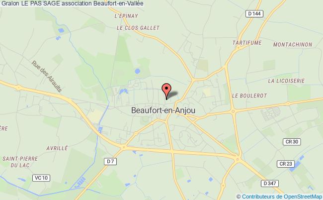 plan association Le Pas Sage Beaufort-en-Anjou