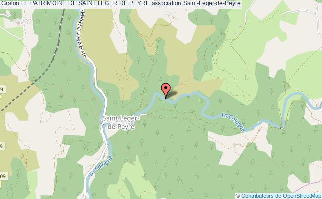 plan association Le Patrimoine De Saint Leger De Peyre Saint-Léger-de-Peyre
