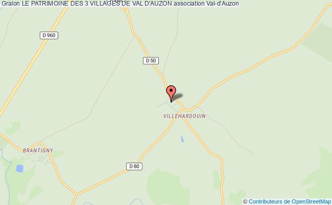 plan association Le Patrimoine Des 3 Villages De Val D'auzon Val-d'Auzon