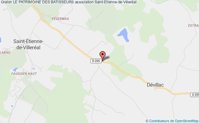 plan association Le Patrimoine Des Batisseurs Saint-Étienne-de-Villeréal