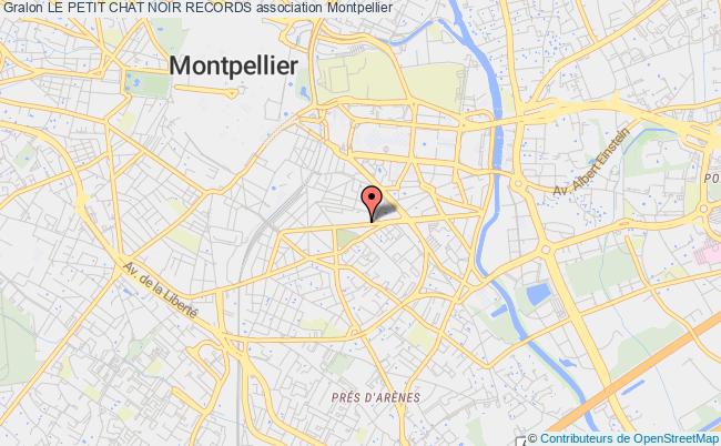 plan association Le Petit Chat Noir Records Montpellier
