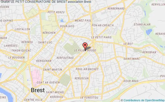 plan association Le Petit Conservatoire De Brest Brest