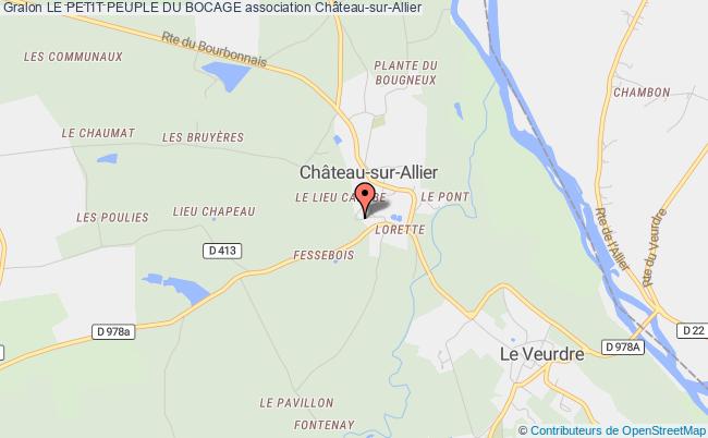 plan association Le Petit Peuple Du Bocage Château-sur-Allier