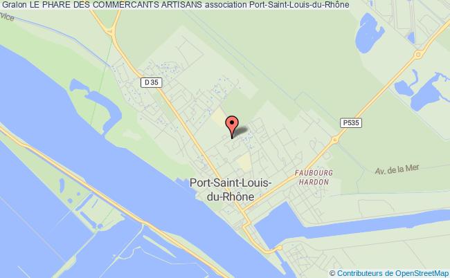 plan association Le Phare Des Commercants Artisans Port-Saint-Louis-du-Rhône