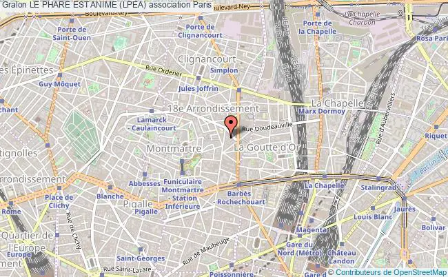 plan association Le Phare Est Anime (lpea) Paris
