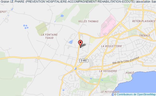 plan association Le Phare (prevention Hospitaliere-accompagnement-rehabilitation-ecoute) Saint-Nazaire