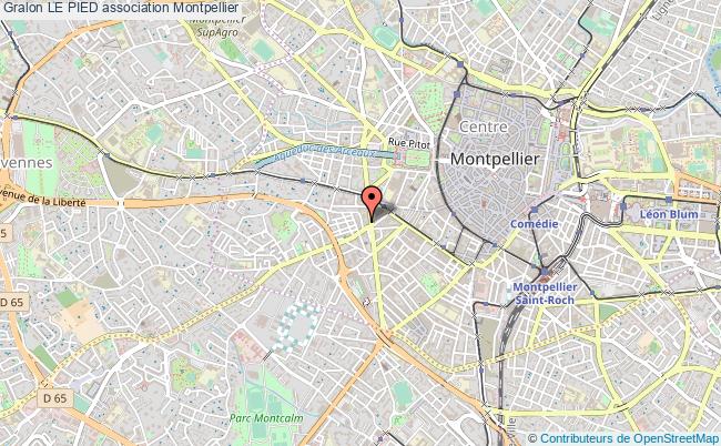plan association Le Pied Montpellier