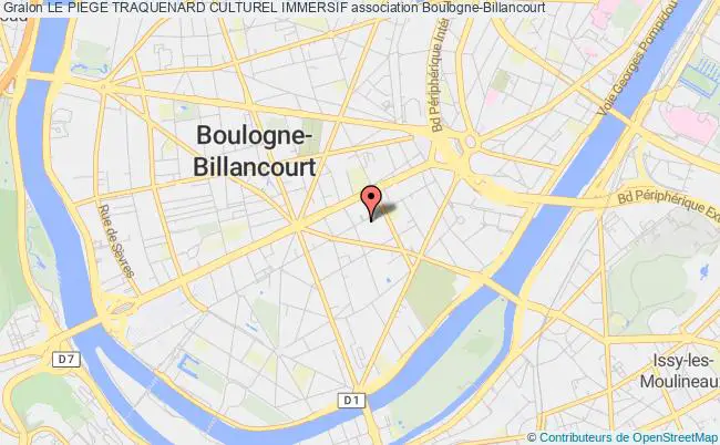 plan association Le Piege Traquenard Culturel Immersif Boulogne-Billancourt