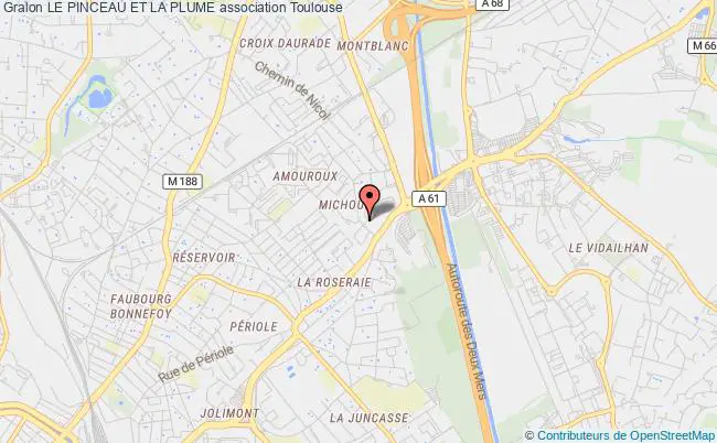 plan association Le Pinceau Et La Plume Toulouse