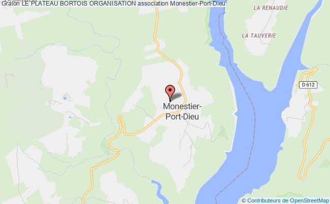 plan association Le Plateau Bortois Organisation Monestier-Port-Dieu