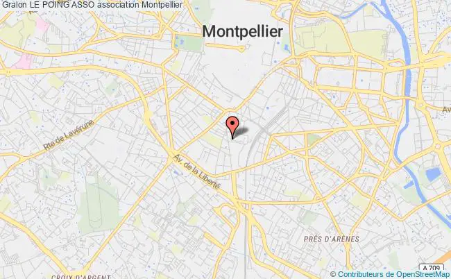 plan association Le Poing Asso Montpellier