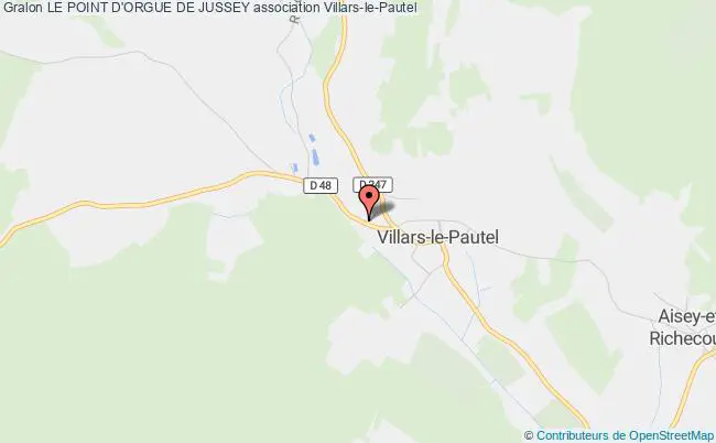 plan association Le Point D'orgue De Jussey Villars-le-Pautel