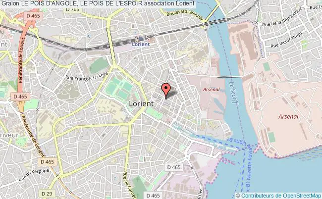 plan association Le Pois D'angole, Le Pois De L'espoir Lorient