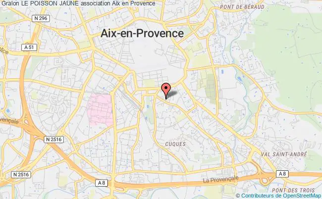 plan association Le Poisson Jaune Aix-en-Provence