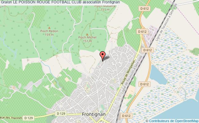 plan association Le Poisson Rouge Football Club Frontignan