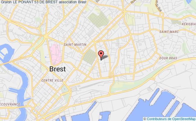 plan association Le Ponant 53 De Brest Brest
