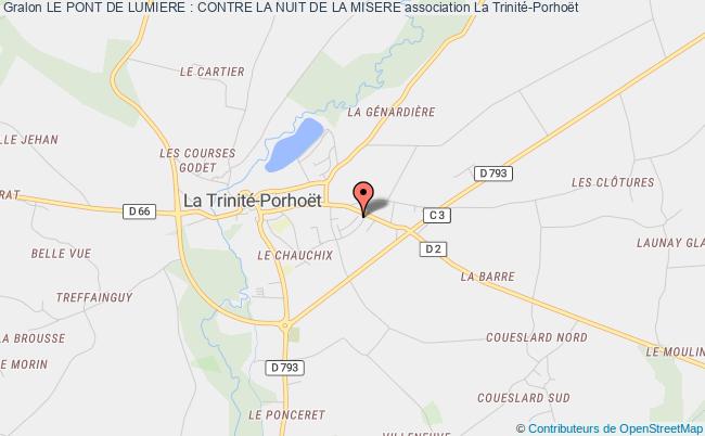 plan association Le Pont De Lumiere : Contre La Nuit De La Misere Trinité-Porhoët