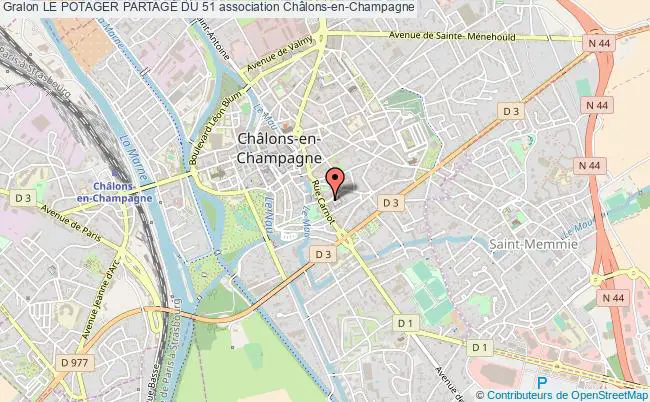 plan association Le Potager PartagÉ Du 51 Châlons-en-Champagne