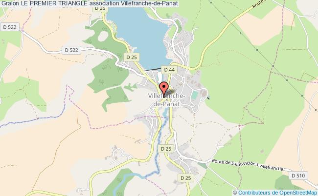 plan association Le Premier Triangle Villefranche-de-Panat
