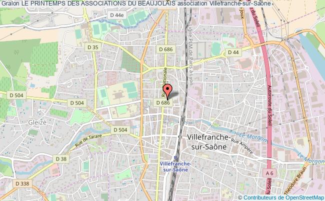 plan association Le Printemps Des Associations Du Beaujolais Villefranche-sur-Saône