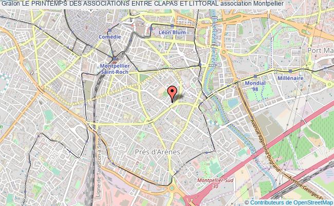 plan association Le Printemps Des Associations Entre Clapas Et Littoral Montpellier