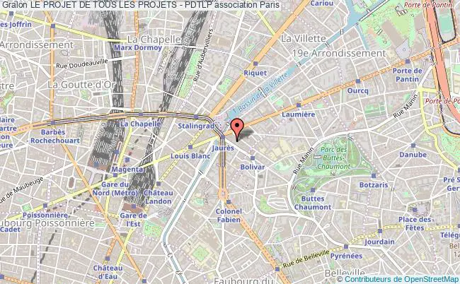 plan association Le Projet De Tous Les Projets - Pdtlp Paris 19e
