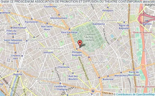 plan association Le Proscenium Association De Promotion Et Diffusion Du Theatre Contemporain Paris