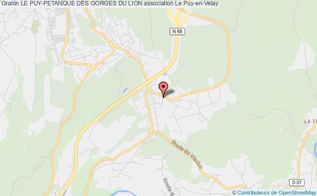 plan association Le Puy-petanque Des Gorges Du Lion Le    Puy-en-Velay