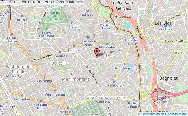 plan association Le Quartier De L'apom Paris