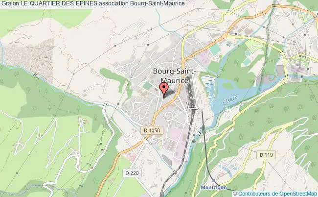 plan association Le Quartier Des Epines Bourg-Saint-Maurice