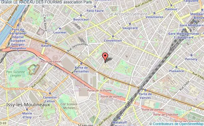 plan association Le Radeau Des Fourmis Paris
