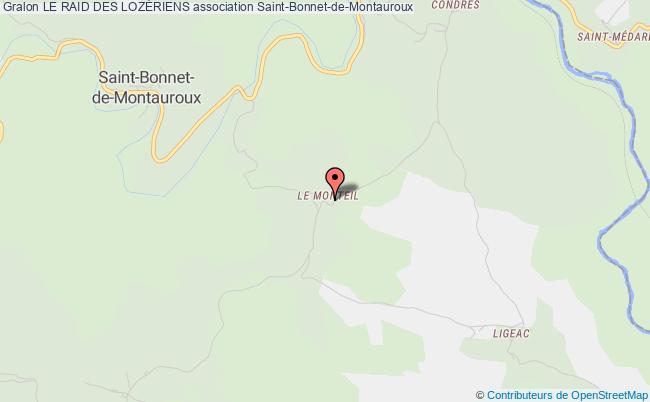 plan association Le Raid Des LozÉriens Saint-Bonnet-de-Montauroux