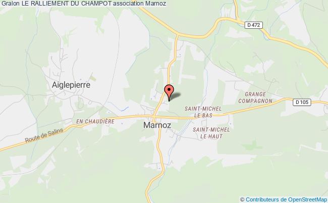 plan association Le Ralliement Du Champot Marnoz