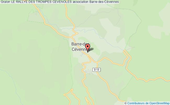 plan association Le Rallye Des Trompes Cevenoles Barre-des-Cévennes