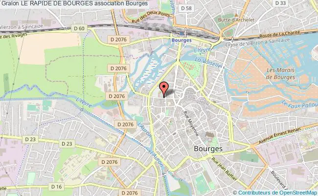 plan association Le Rapide De Bourges Bourges