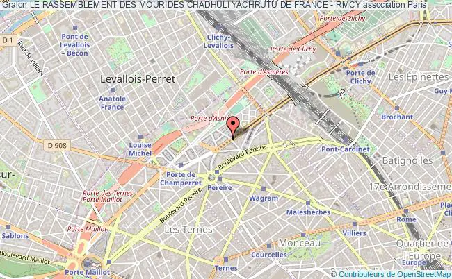 plan association Le Rassemblement Des Mourides Chadhuli Yachrutu De France - Rmcy Paris