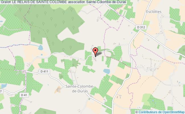 plan association Le Relais De Sainte Colombe Sainte-Colombe-de-Duras