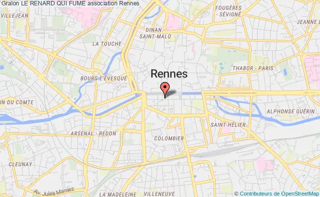 plan association Le Renard Qui Fume Rennes