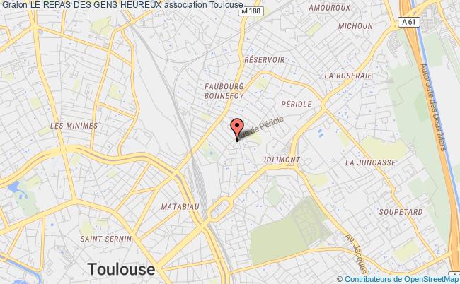 plan association Le Repas Des Gens Heureux Toulouse