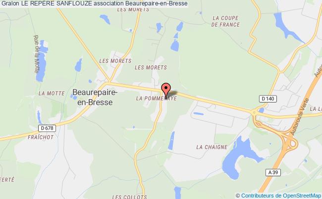 plan association Le RepÈre Sanflouze Beaurepaire-en-Bresse