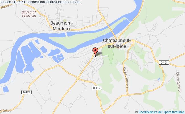 plan association Le Rese Châteauneuf-sur-Isère