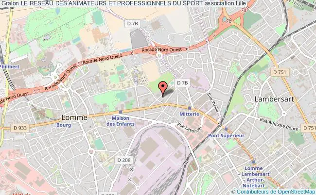 plan association Le Reseau Des Animateurs Et Professionnels Du Sport Lille