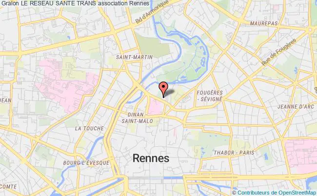 plan association Le Reseau Sante Trans Rennes