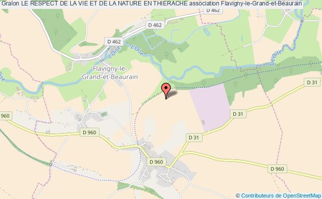 plan association Le Respect De La Vie Et De La Nature En Thierache Flavigny-le-Grand-et-Beaurain