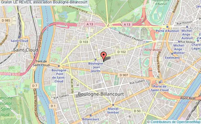 plan association Le Reveil Boulogne-Billancourt