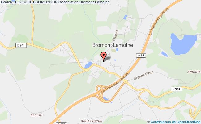 plan association Le Reveil Bromontois Bromont-Lamothe