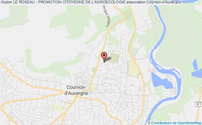 plan association Le Roseau - Promotion Citoyenne De L'agroÉcologie Cournon-d'Auvergne