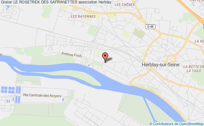 plan association Le Rosetrek Des Safranettes Herblay-sur-Seine