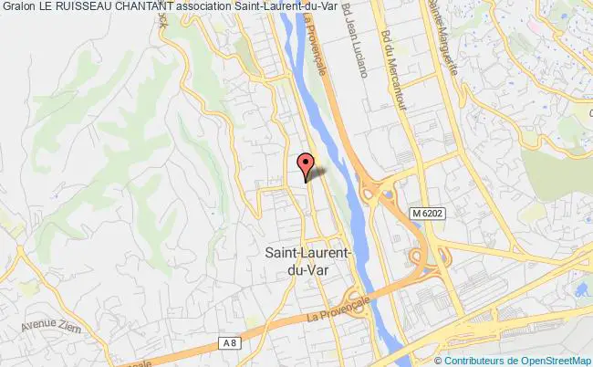 plan association Le Ruisseau Chantant Saint-Laurent-du-Var